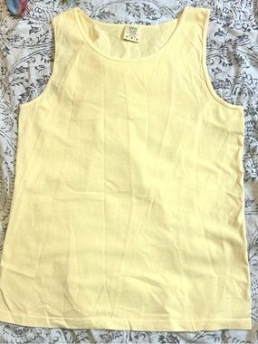 100% cotton buttercream yellow Classic Women's Sleeveless comfy Tank Top
